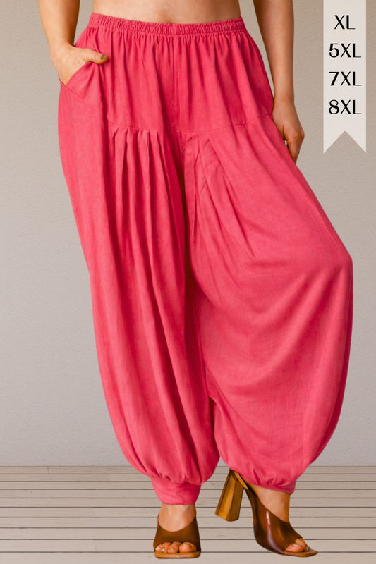 Rose Pink Rayon Afghani Salwar
