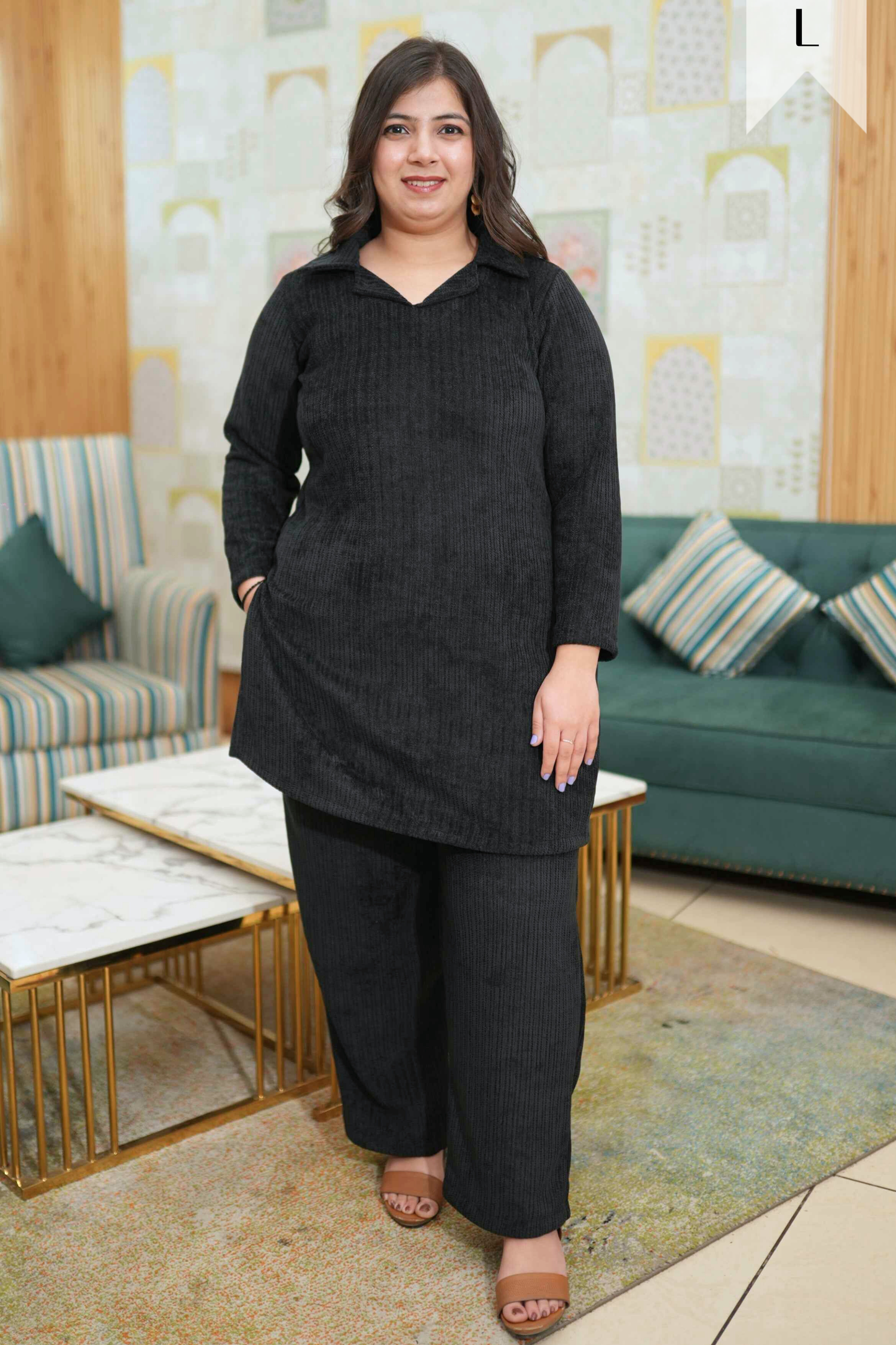 Midnight Allure Knitted Co-ord Set