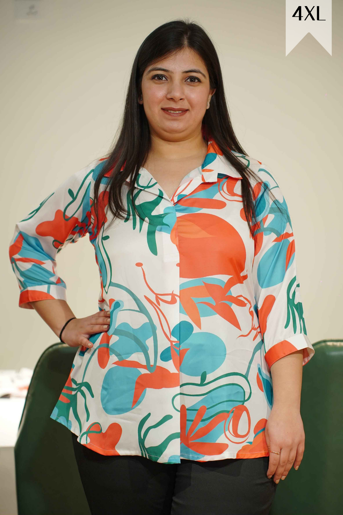 Vibrant Splash Printed Top