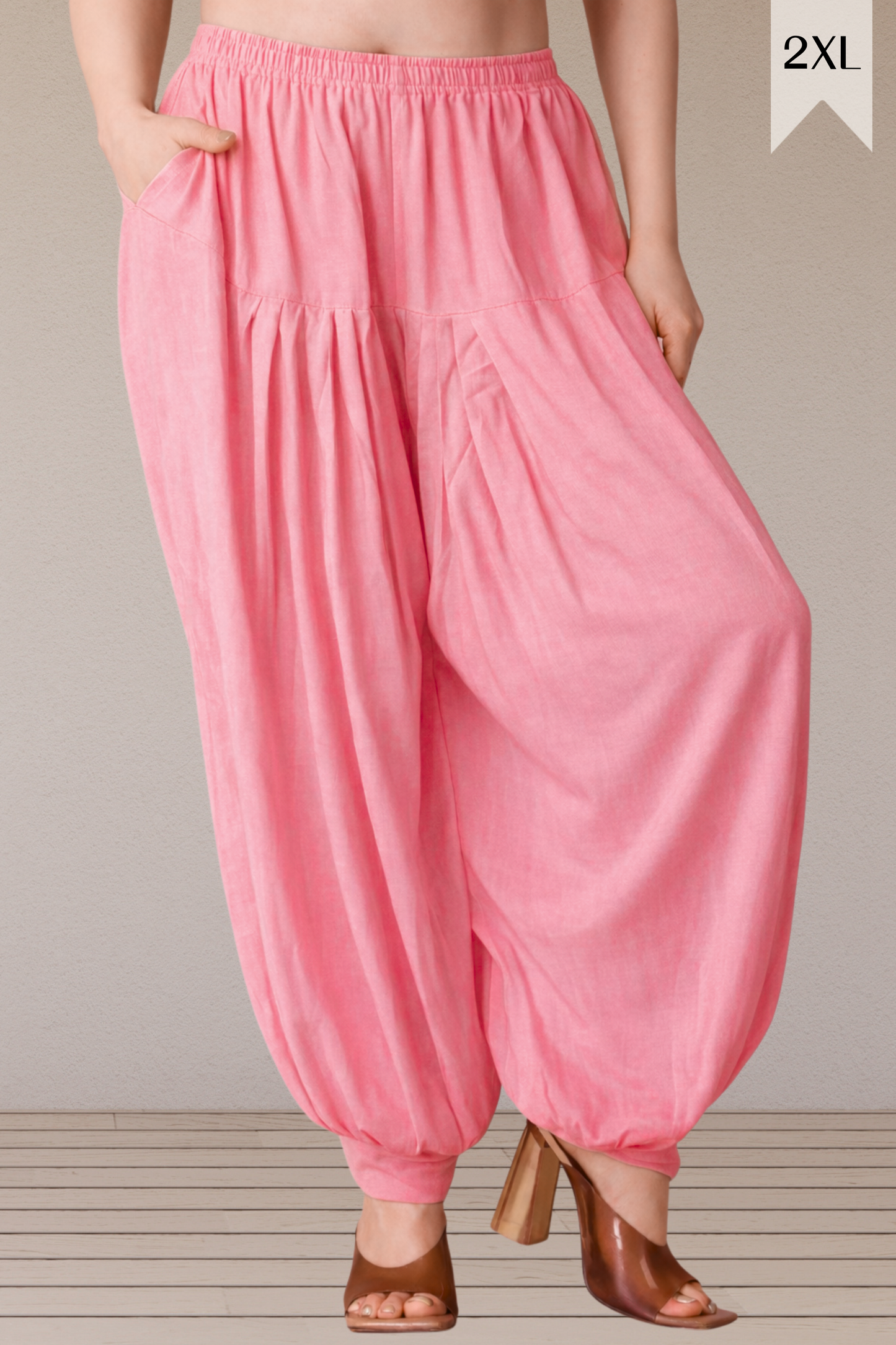 Pink Rayon Afghani Salwar
