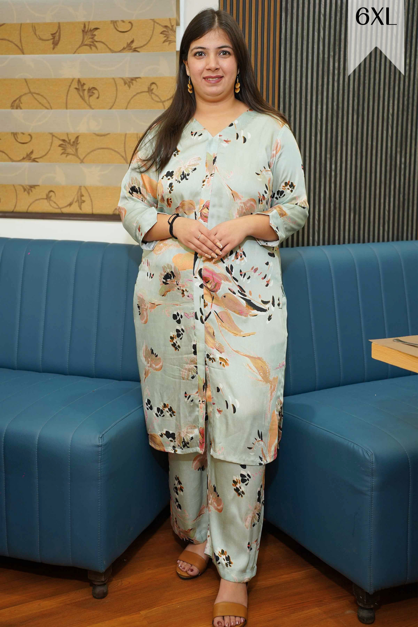 Mint Mirage Co-ord Suit Set