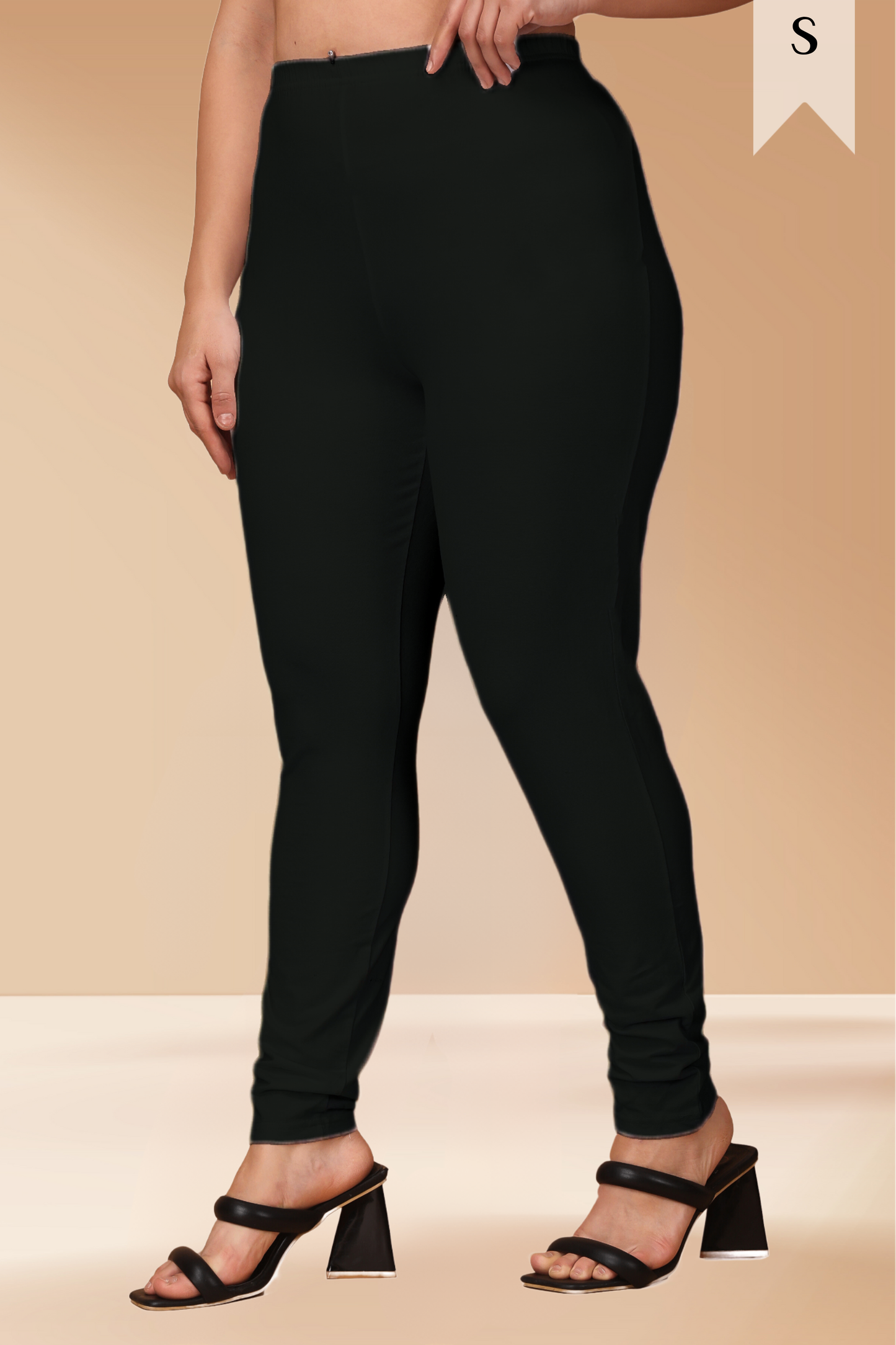 Black Cotton Legging