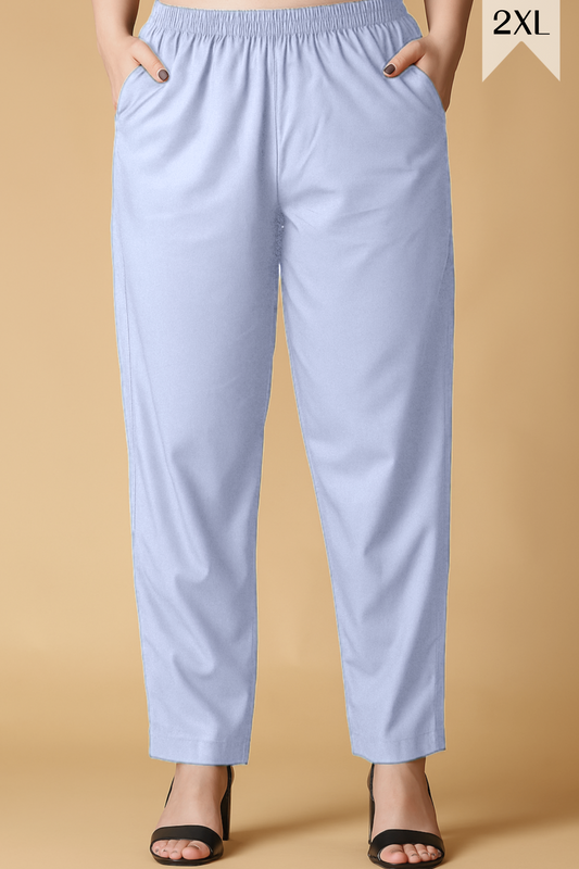 Light Lavender Cotton Kurti Pant