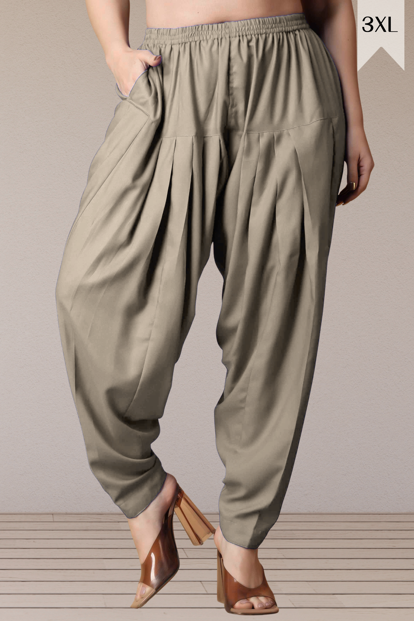 Dusty Grey Straight Rayon Salwar Pants