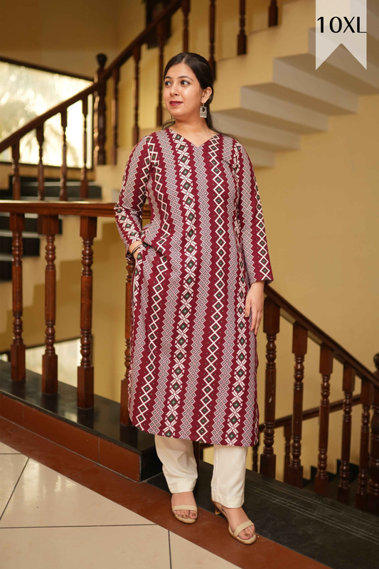 Winter Whispers Woollen Kurta