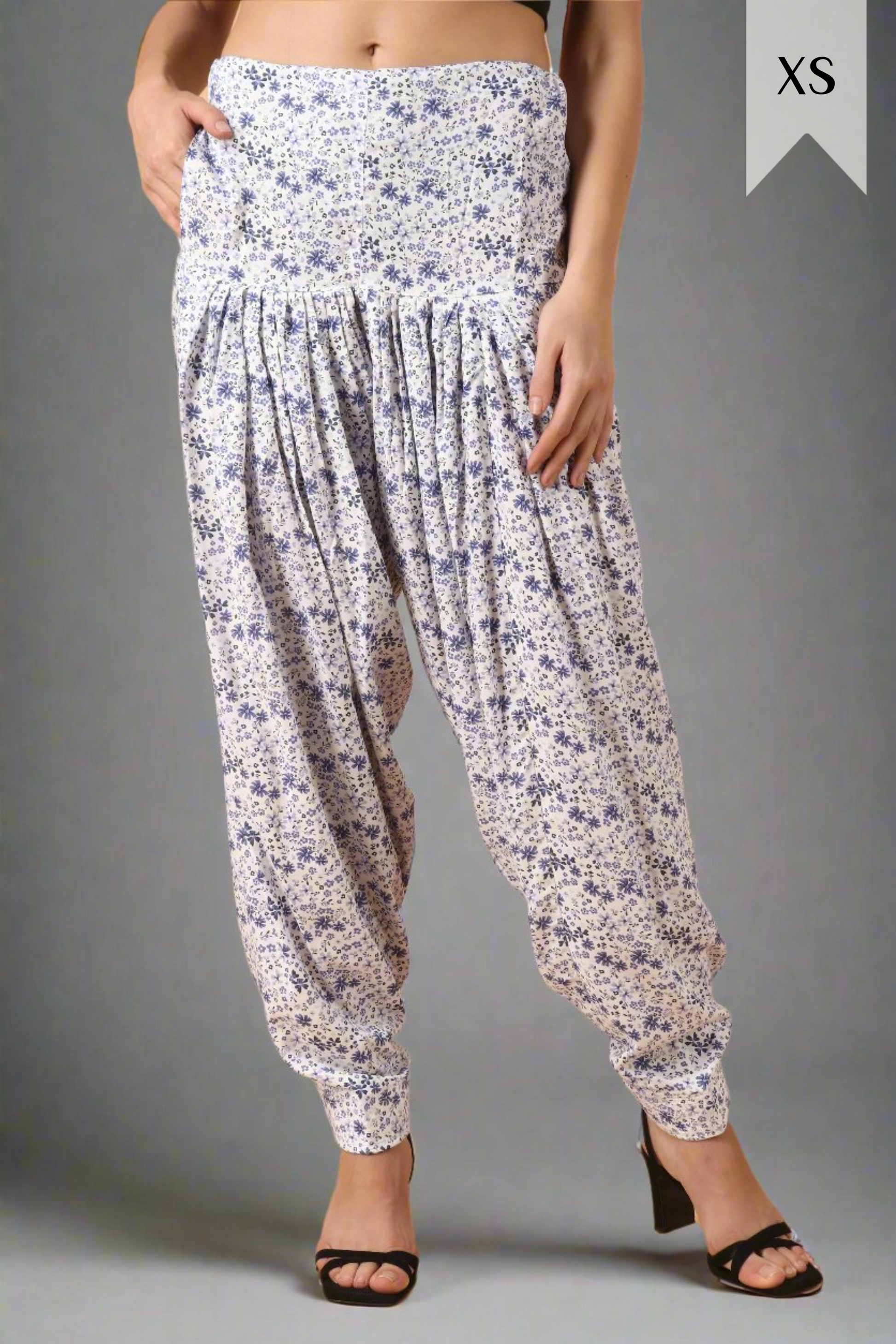 Buy Plus Size ​Forget-Me-Not Salwar At Apella | Sizes XS to 10 XL | India | Free Delivery | Customized