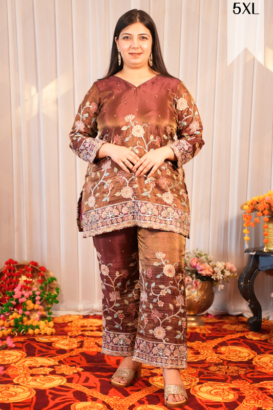 Zehra Rusted Fusion Co-ord Set