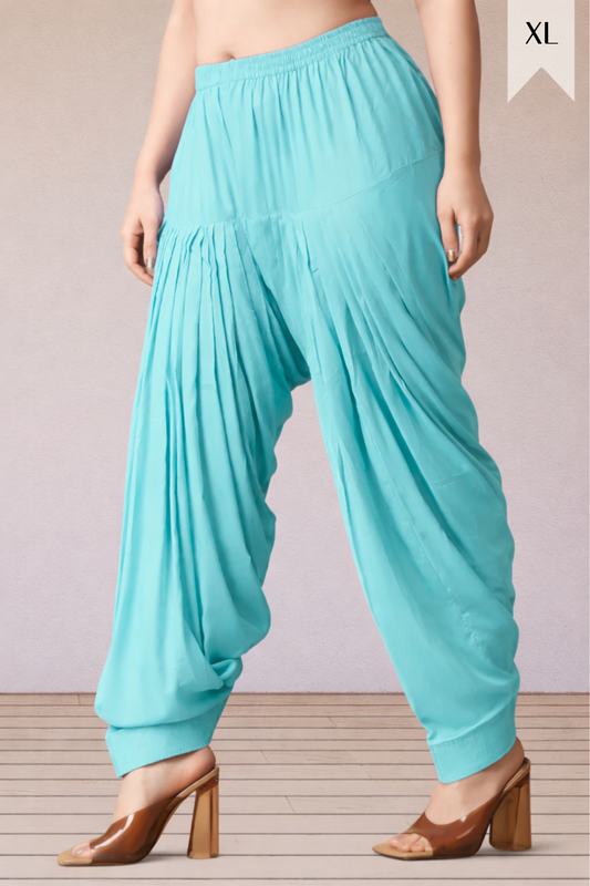 Sky Blue Rayon Patiala Salwar