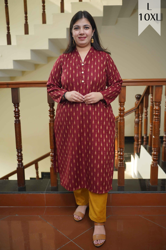 Saffron Maple Woollen Kurta