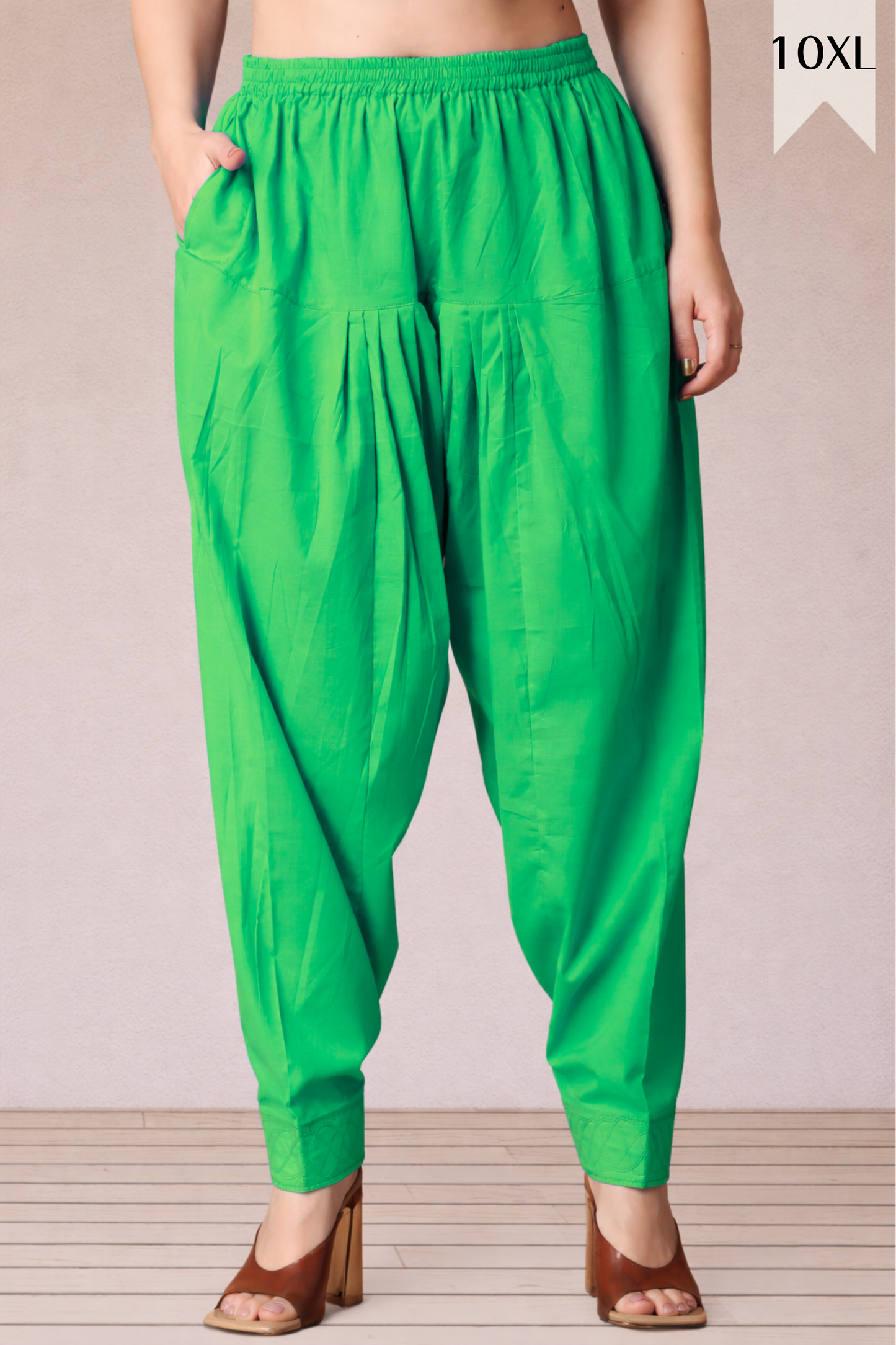 Mint Green Cotton Straight Salwar