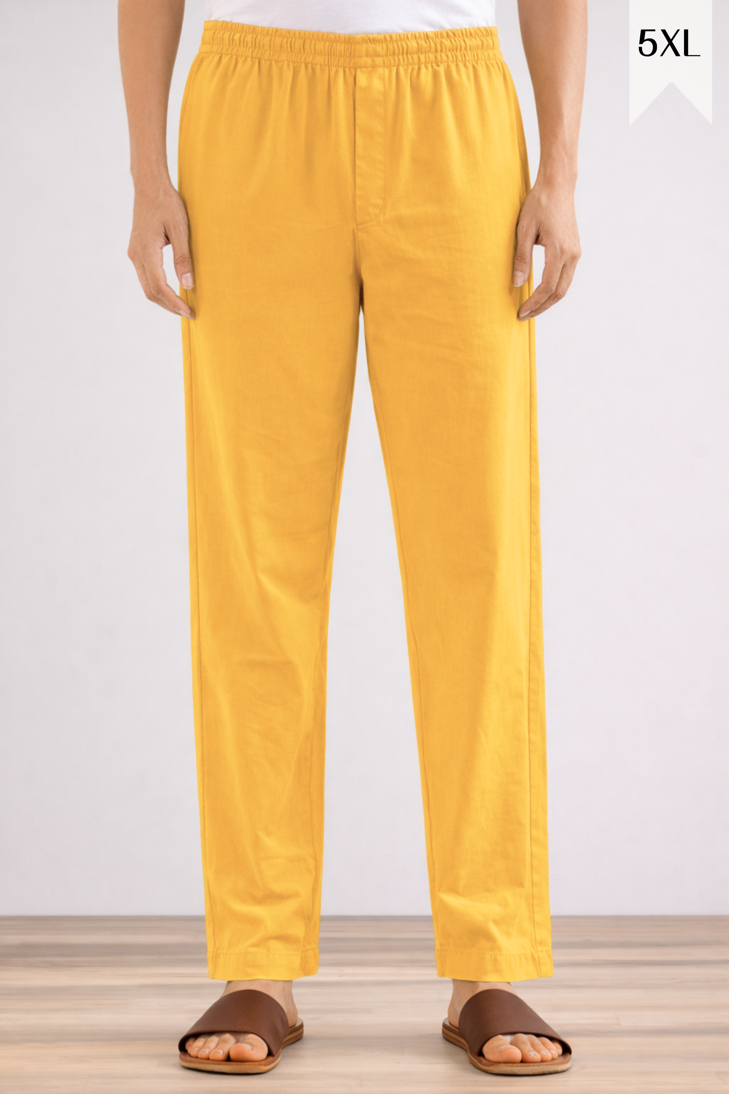 Yellow Cotton Pant Pajama