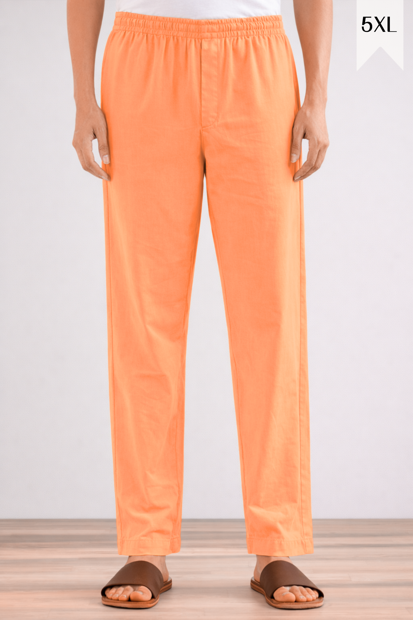 Neon Orange Cotton Pant Pajama