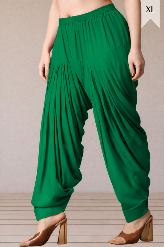 Dark Green Rayon Patiala Salwar