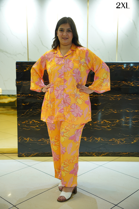 Sunset Canvas Floral Co-ord Set