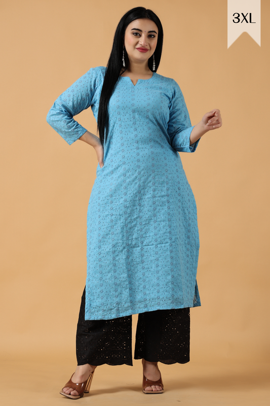 Firozi Chikan Kurta