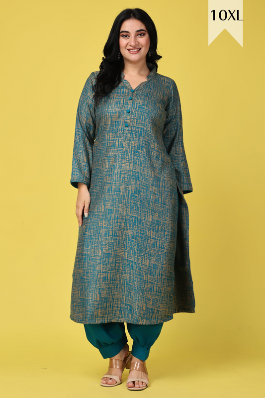 Buy Plus Size ​Willow Weaves Woollen Afghani Suit At Apella | Sizes XS to 10 XL | India | Free Delivery | Customized