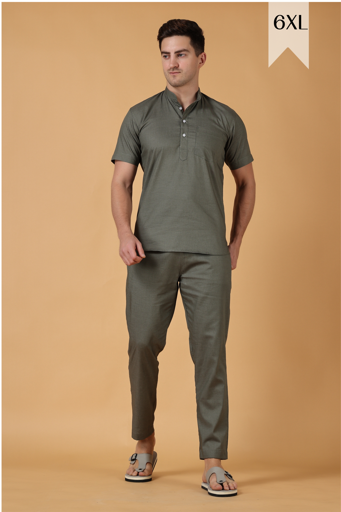 Buy Plus Size ​Misty Green Lounge Wear Set At Apella | Sizes XS to 10 XL | India | Free Delivery | Customized