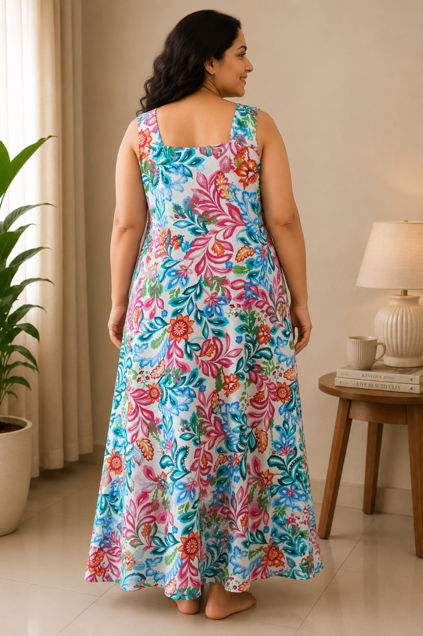 Painted Eden Rayon Night Gown