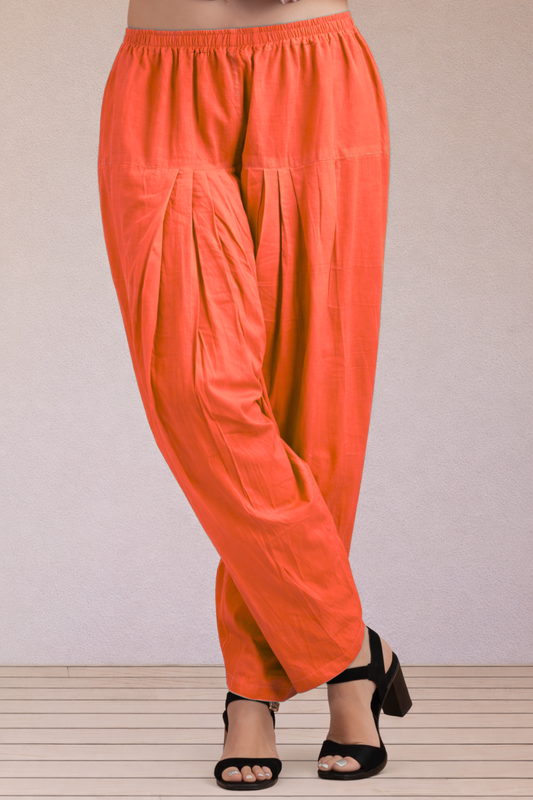 Pale Red Easy Fit Cotton Salwar