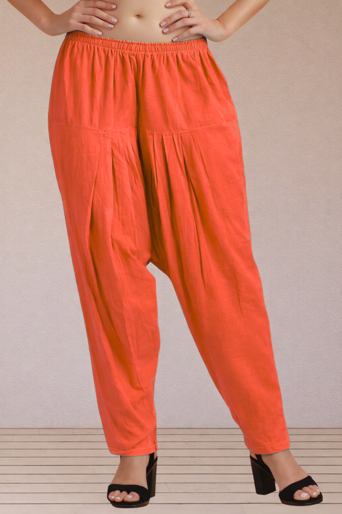 Pale Red Easy Fit Cotton Salwar