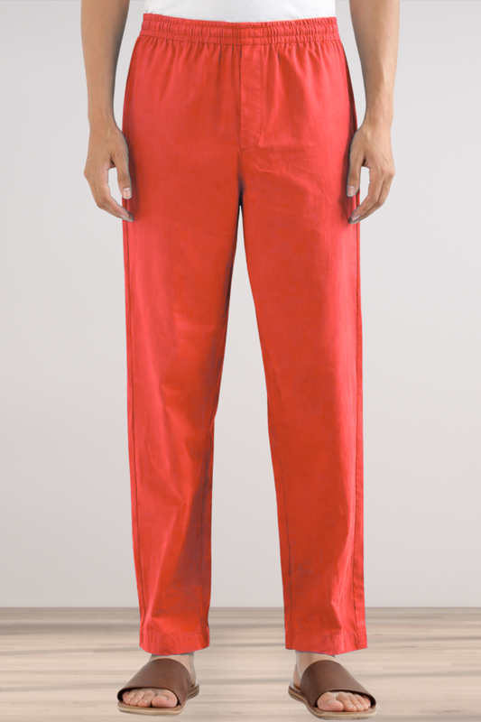 Pale Red Cotton Pajama