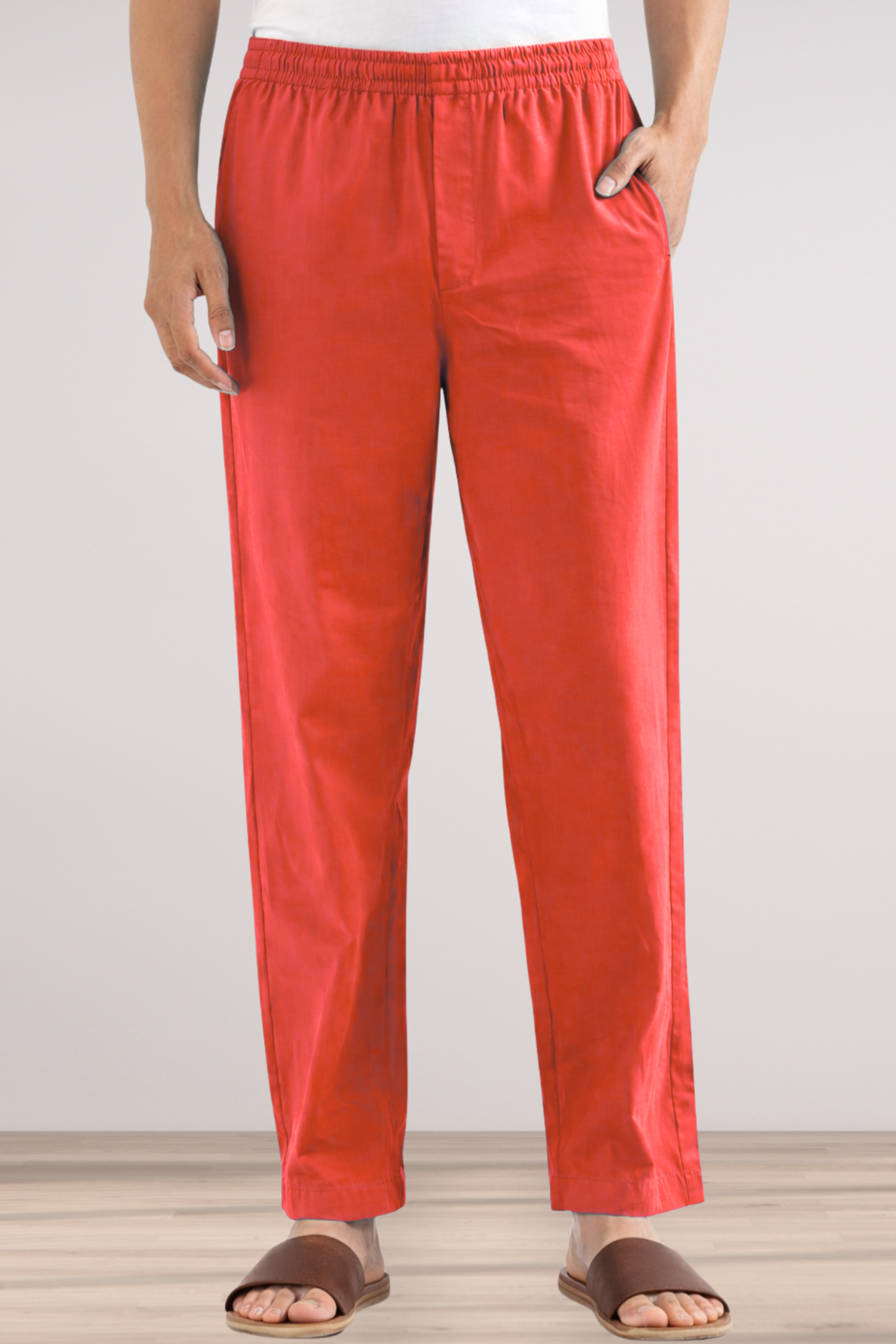 Pale Red Cotton Pajama