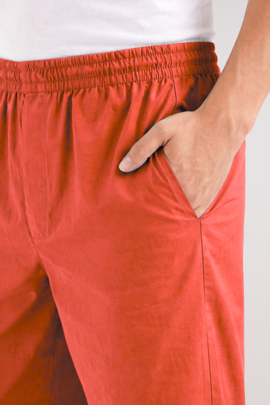 Pale Red Cotton Pajama