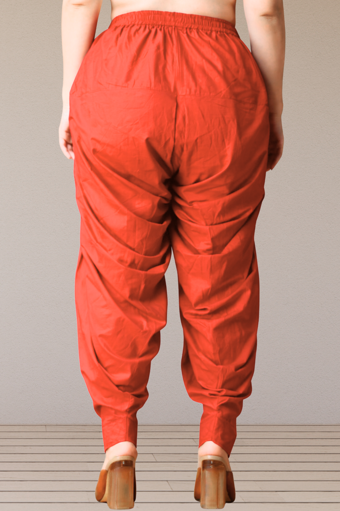 Pale Red Cotton Patiala Salwar