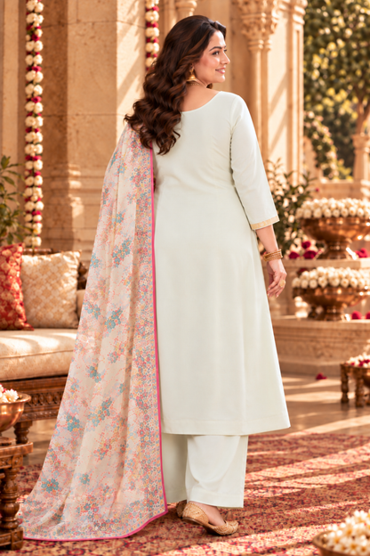 Pastel Pista Georgette Suit Set
