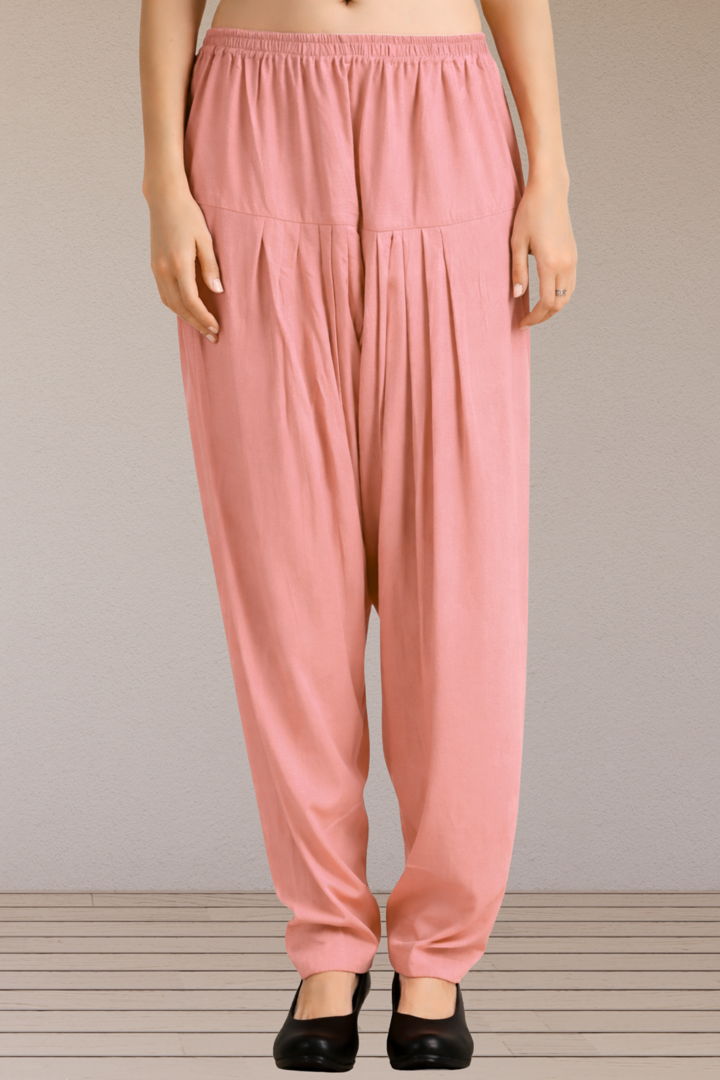 Peach Easy Fit Rayon Salwar