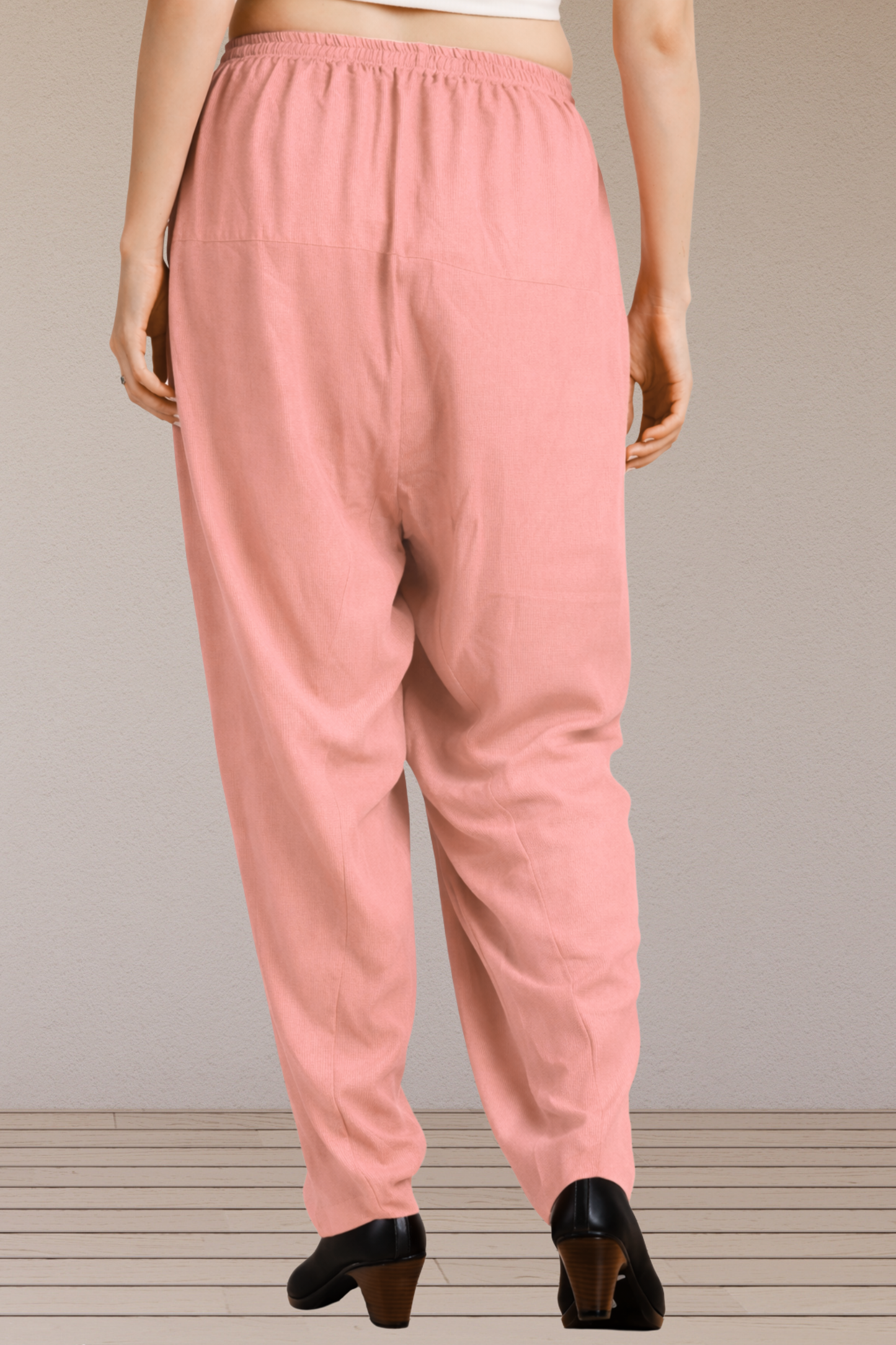 Peach Easy Fit Rayon Salwar