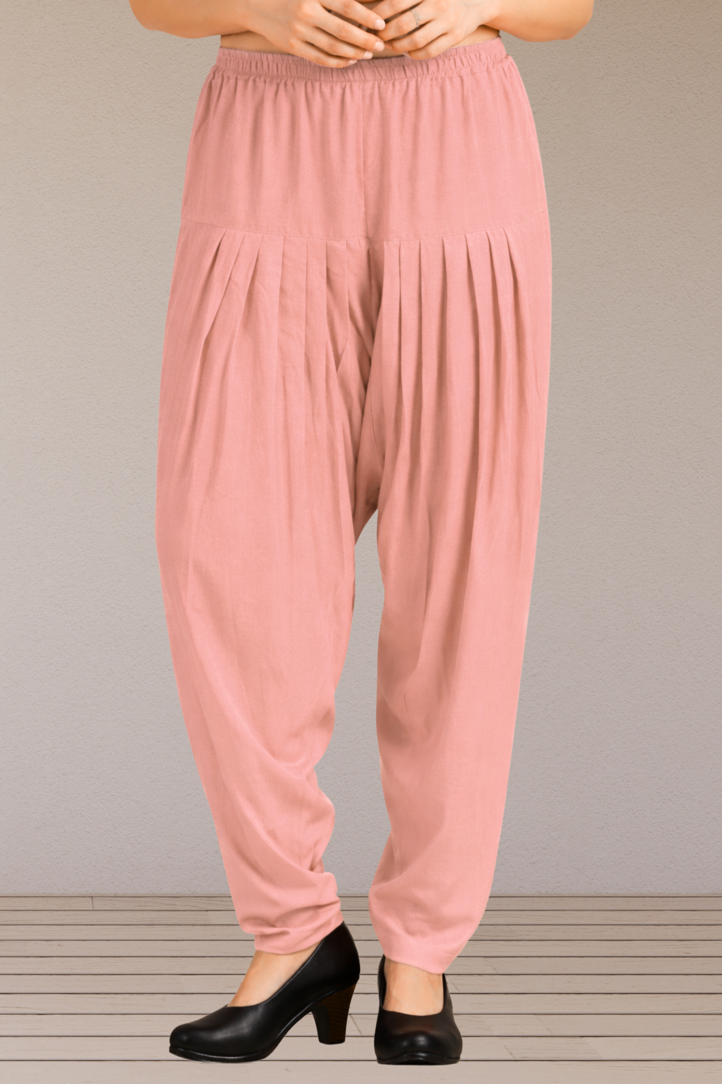 Peach Easy Fit Rayon Salwar
