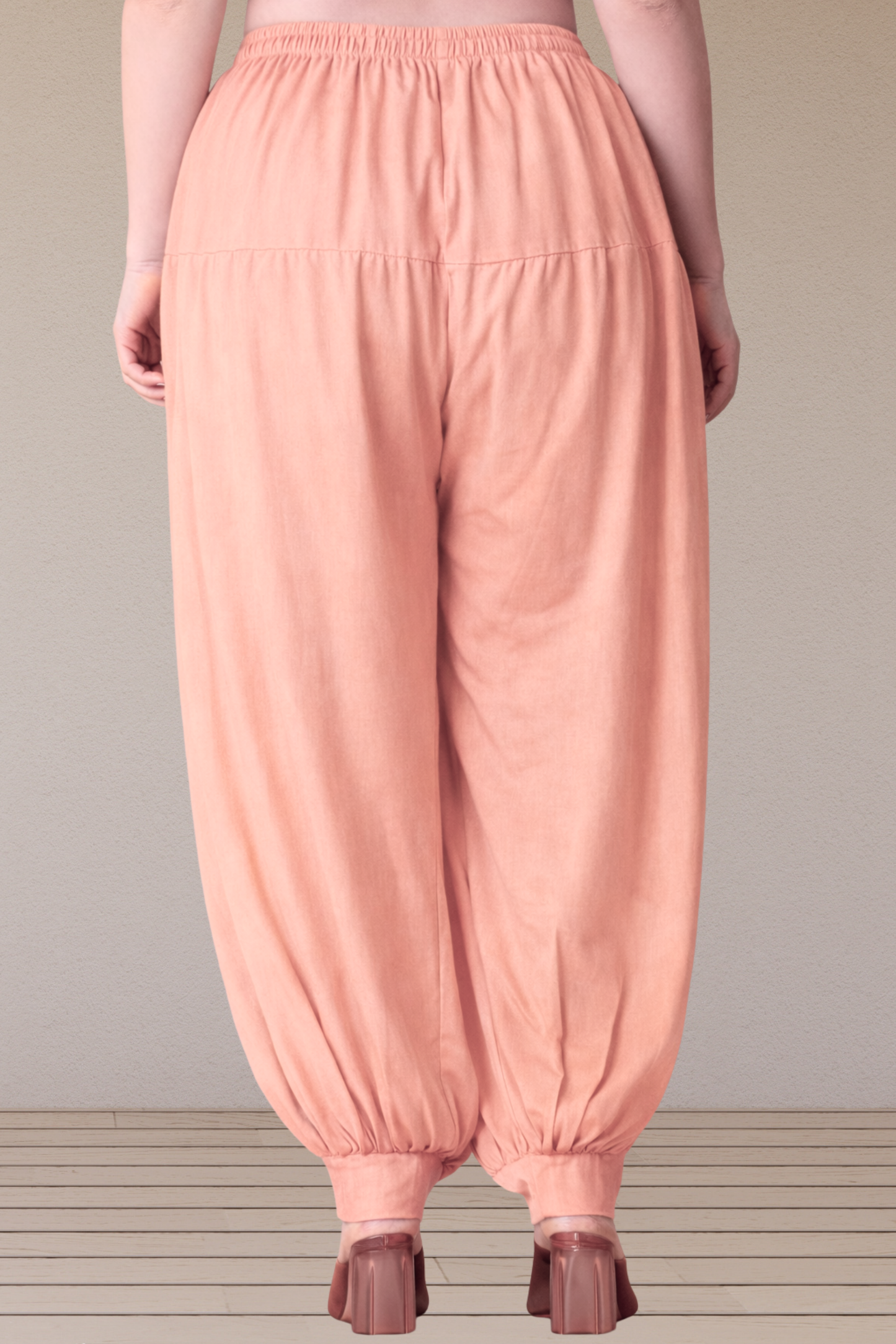 Peach Rayon Afghani Salwar