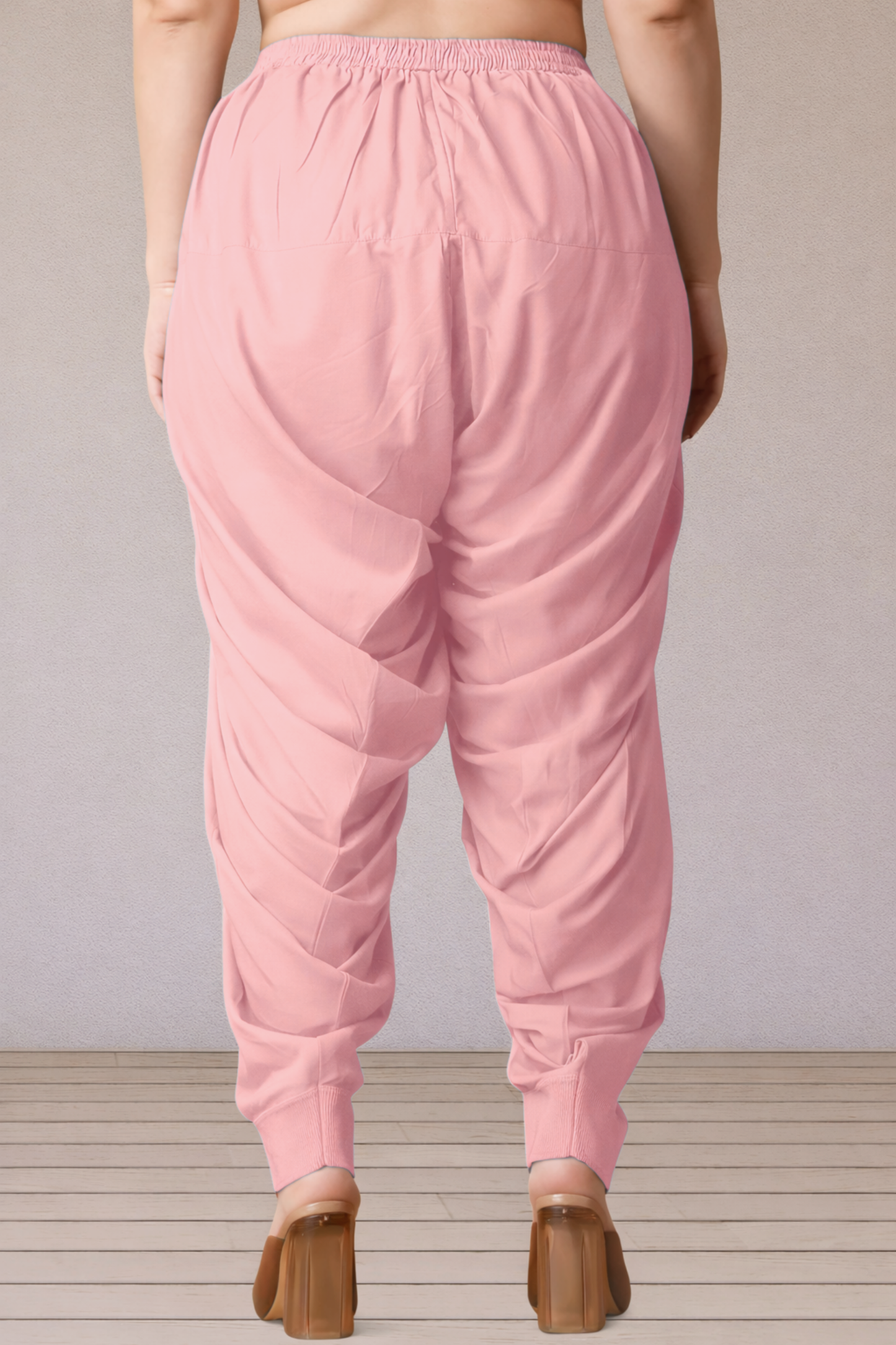 Peach Rayon Patiala Salwar