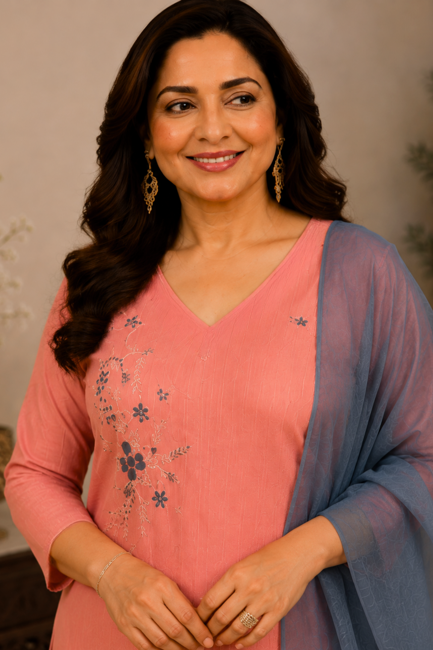 Peachy Meher Straight Suit Set