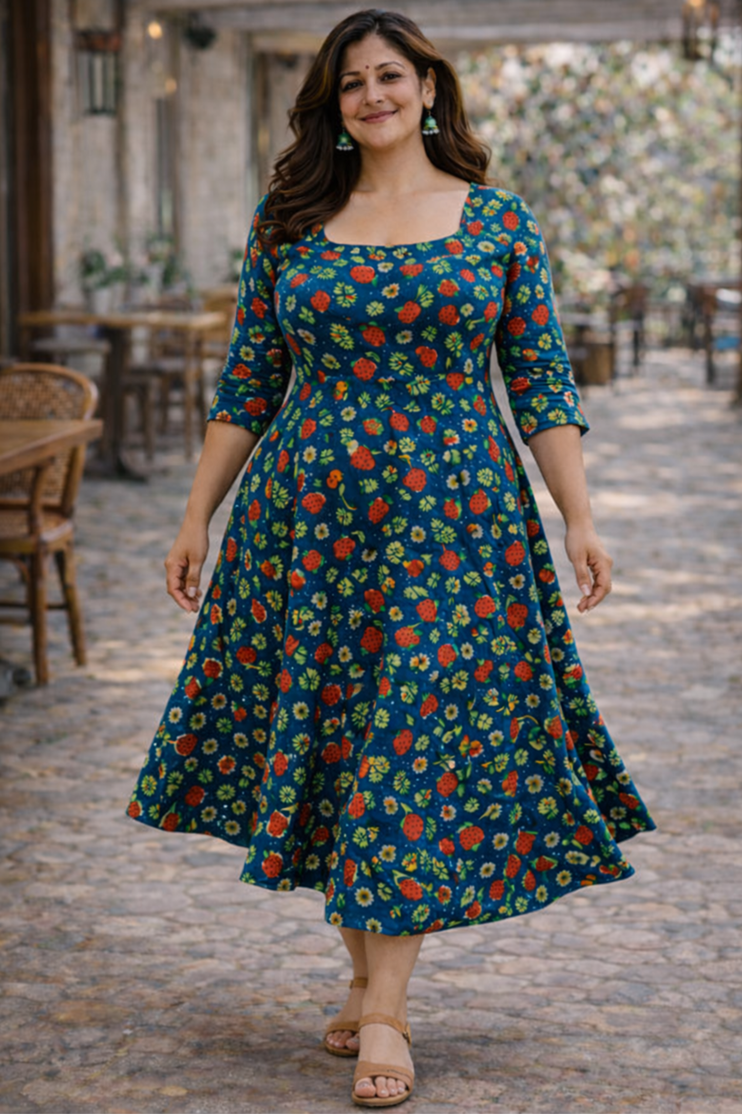 Strawberry Fields Summer Dress With Pockets
