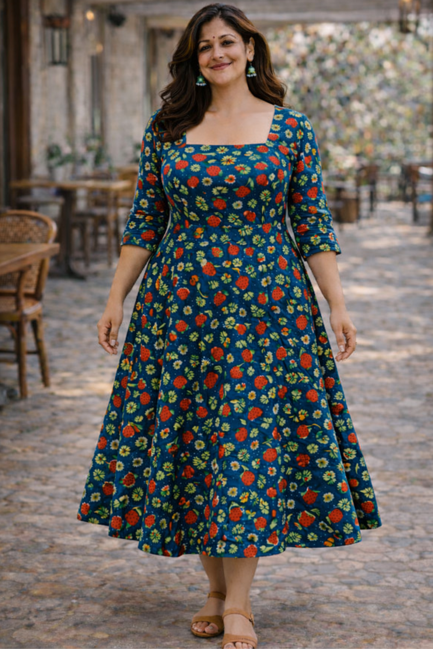 Strawberry Fields Summer Dress With Pockets