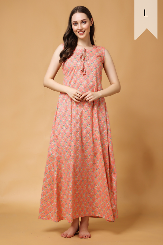 Almond Blossom Cotton Night Gown