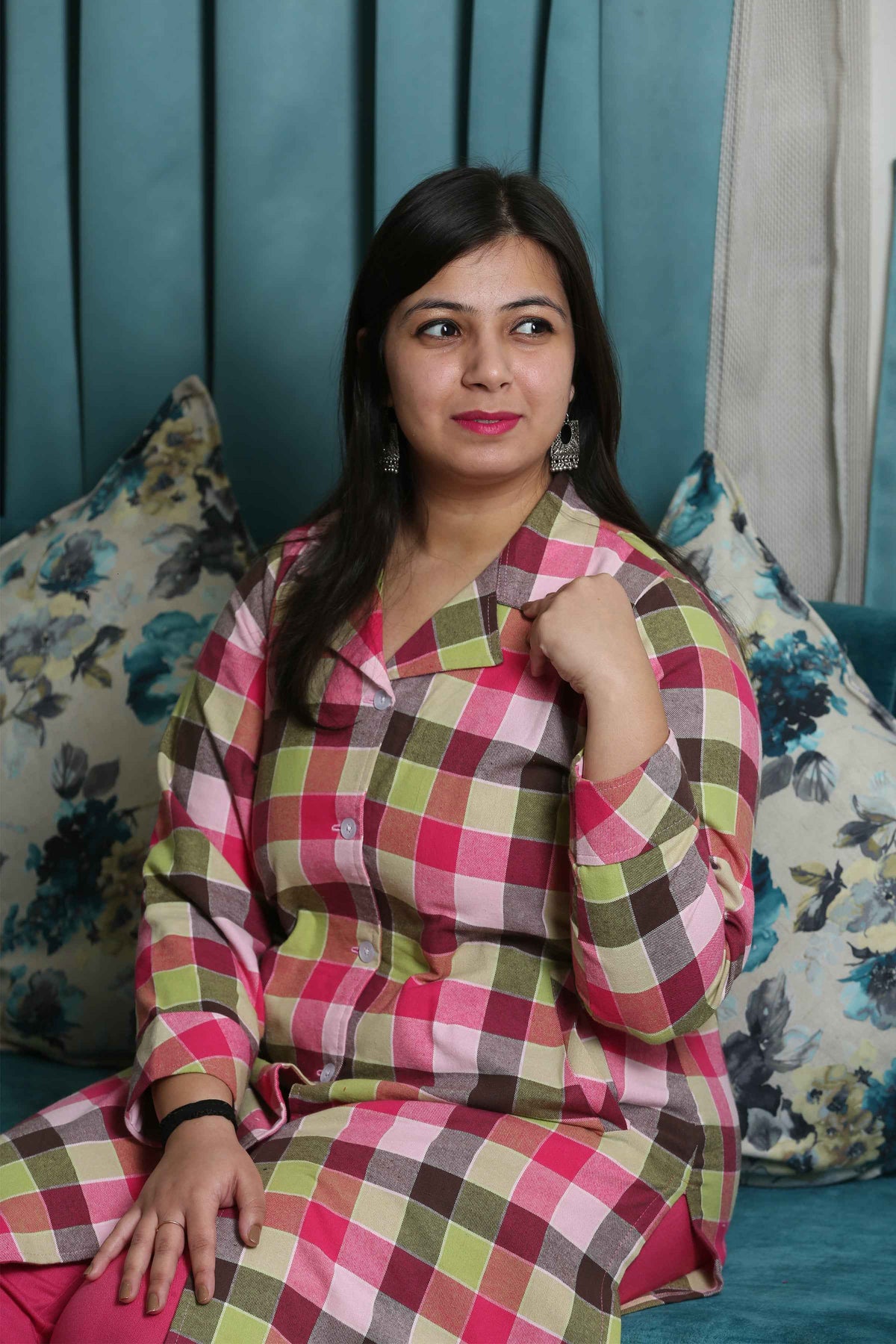 Buy Plus Size ​Sweet Serene Woollen Kurta Set At Apella | Sizes XS to 10 XL | India | Free Delivery | Customized