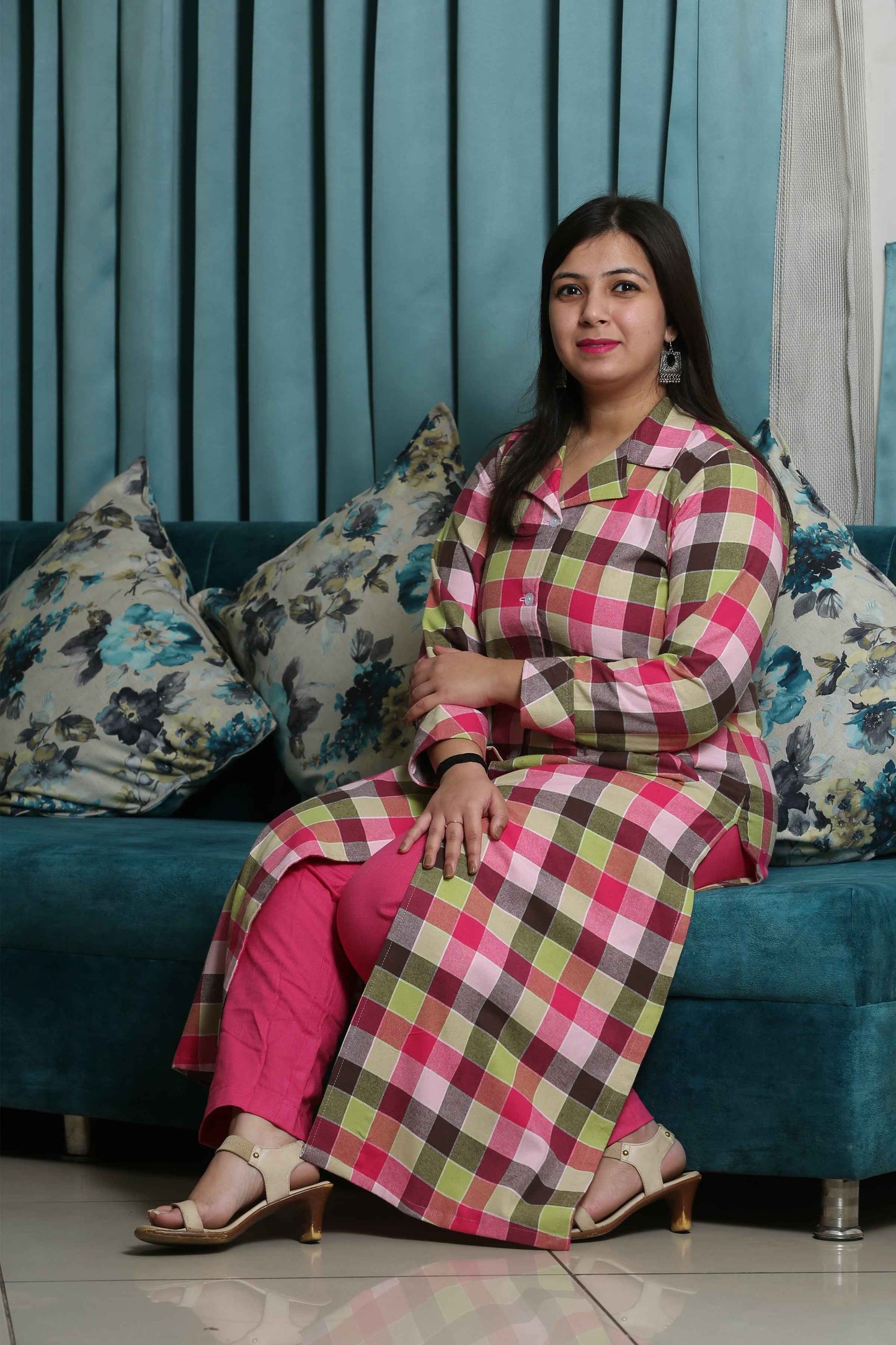Buy Plus Size ​Sweet Serene Woollen Kurta Set At Apella | Sizes XS to 10 XL | India | Free Delivery | Customized