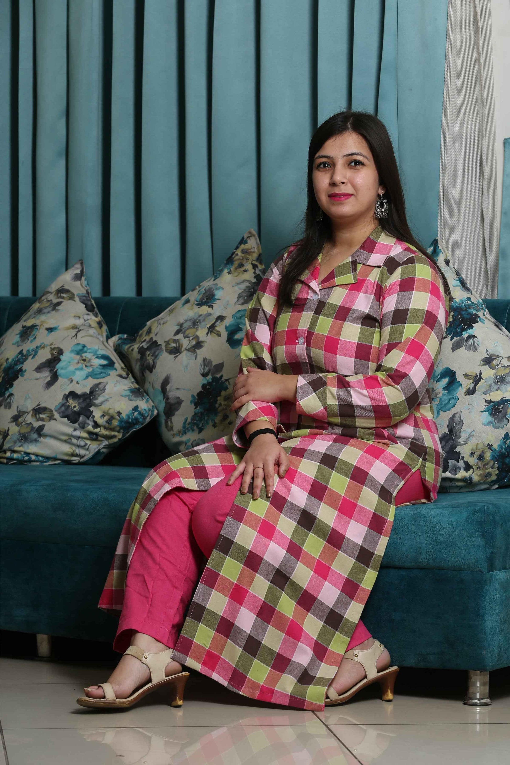 Buy Plus Size ​Sweet Serene Woollen Kurta Set At Apella | Sizes XS to 10 XL | India | Free Delivery | Customized
