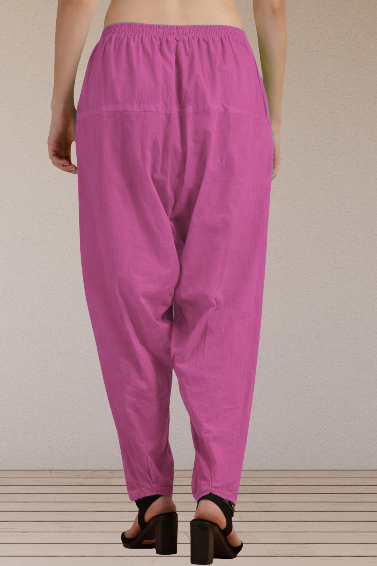 Fuchsia Pink Easy Fit Cotton Salwar