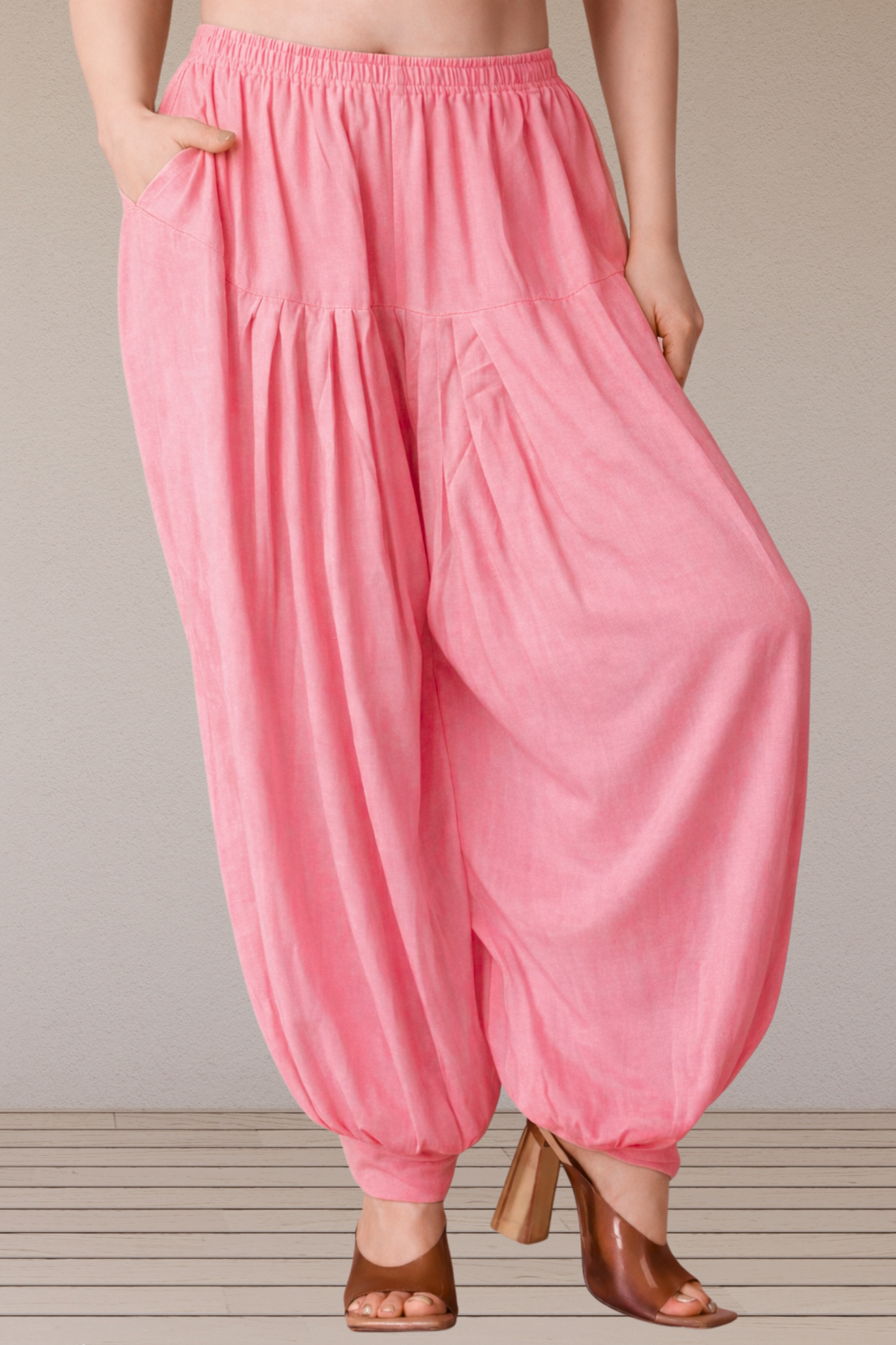 Pink Rayon Afghani Salwar