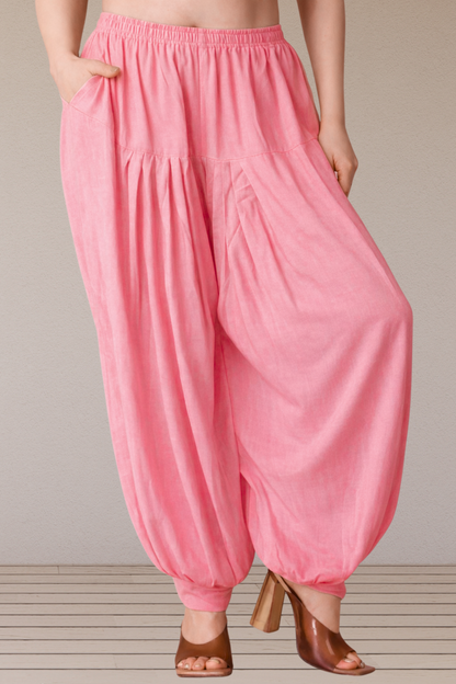 Pink Rayon Afghani Salwar