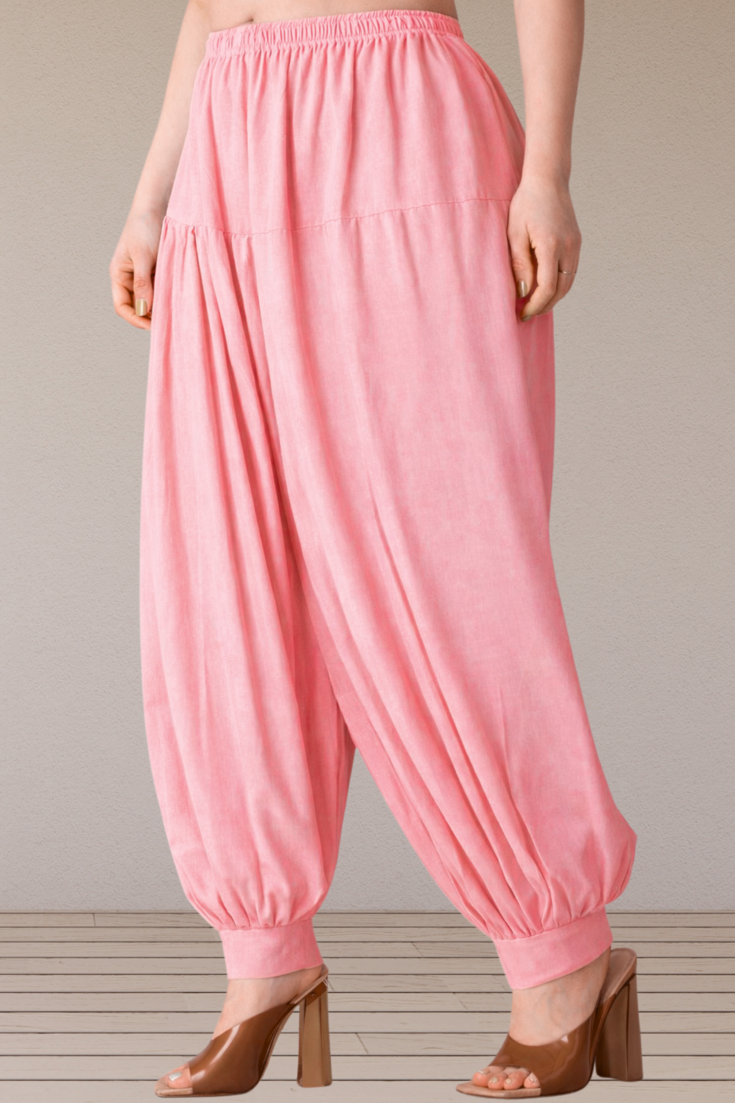 Pink Rayon Afghani Salwar