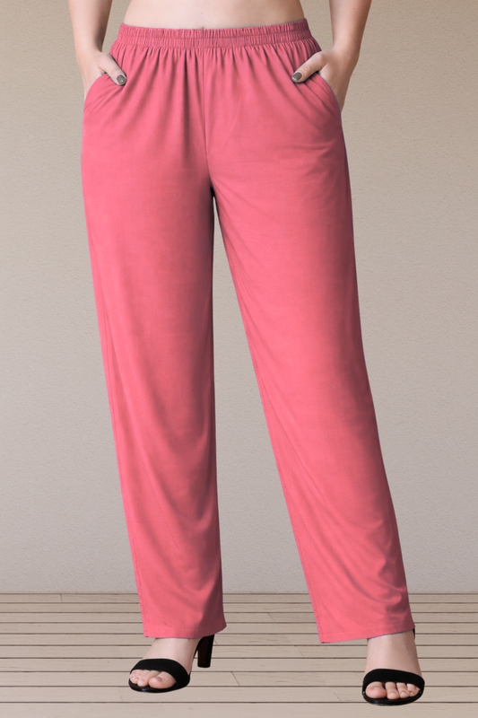 Pink Rayon Kurti Pant