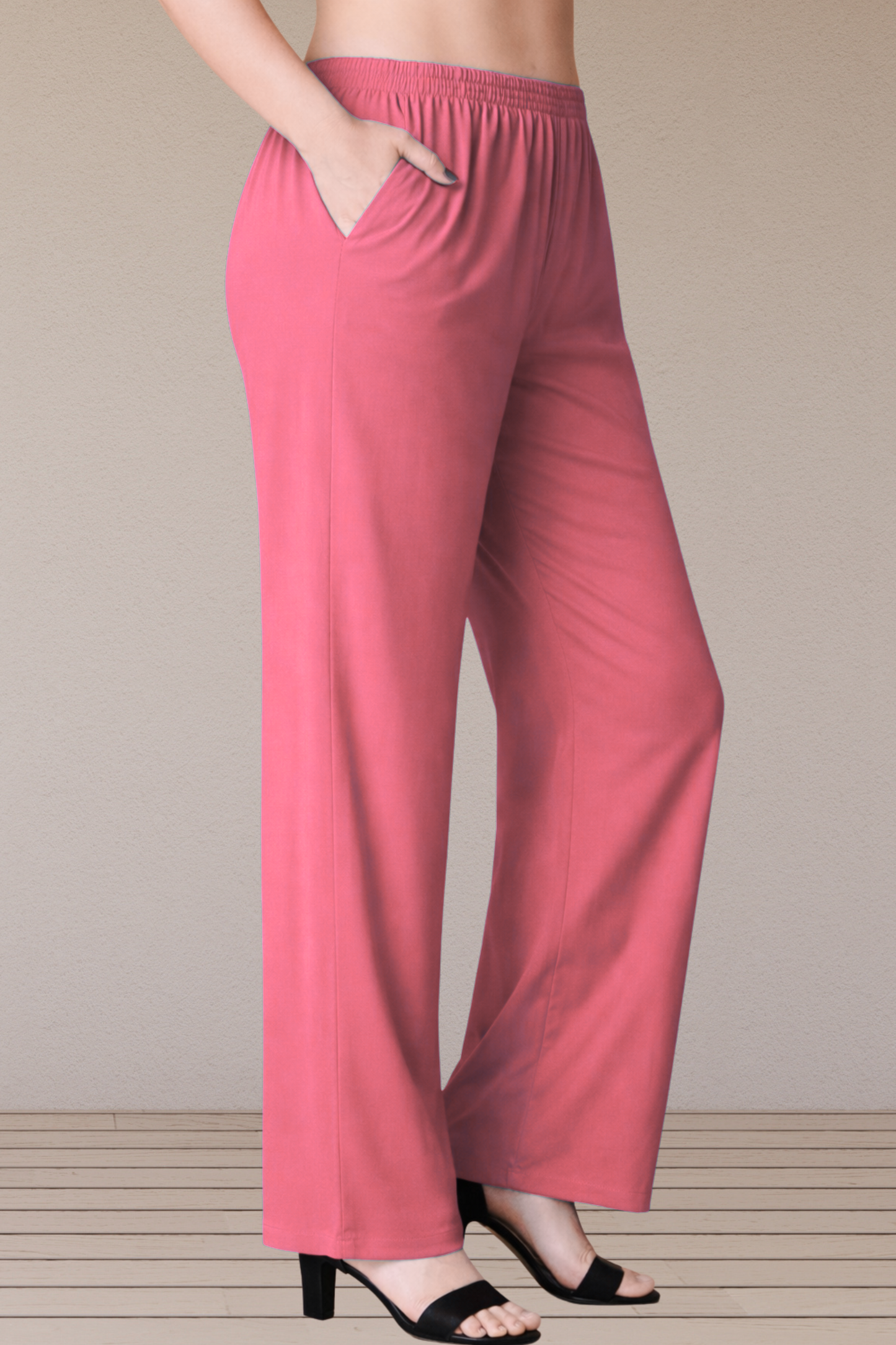 Pink Rayon Kurti Pant