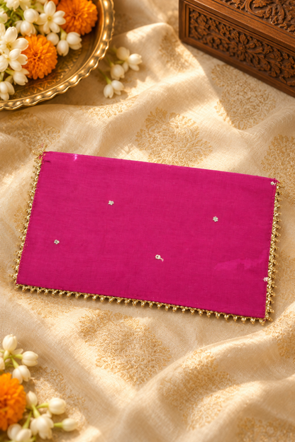 Pink Zari Handcrafted Shagun Envelope