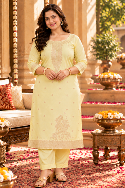 Pink Lemonade Jacquard Silk Suit