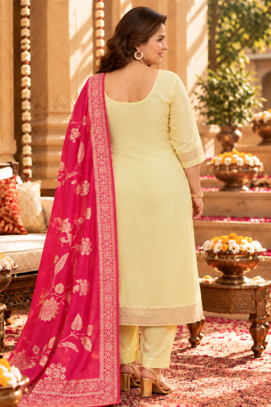 Pink Lemonade Jacquard Silk Suit